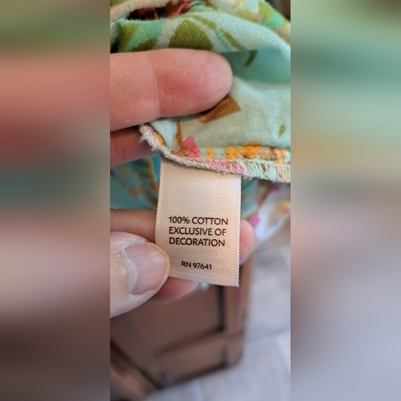 Ladies J. Jill Uncommon Threads Button Front Teal Top Embroidered Accents Med - Picture 5 of 9